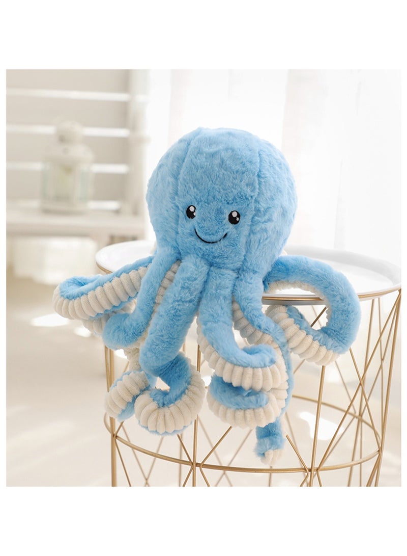 40 CM Cute Octopus Plush Toy Soft Stuffed Marine Animals Doll For Girls And Boys All Ages Gift （Blue） - Image 3